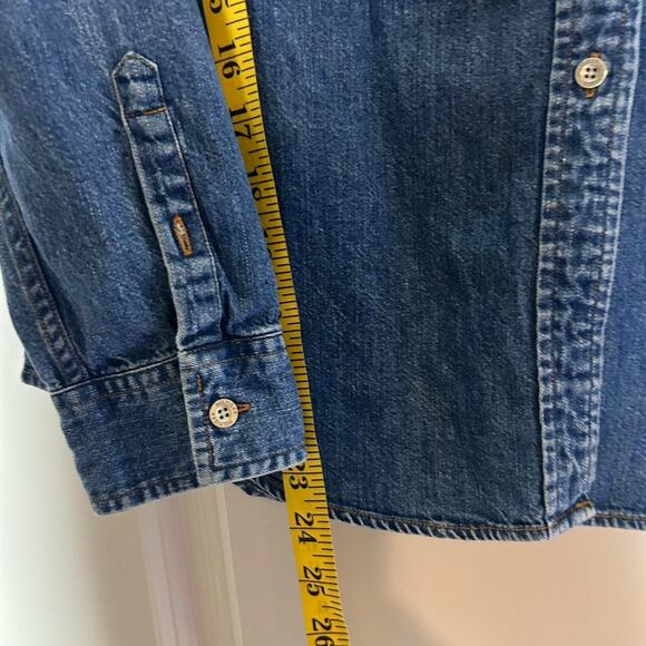 Vintage Tommy Hilfiger denim button up 21" chest - Picture 7 of 7